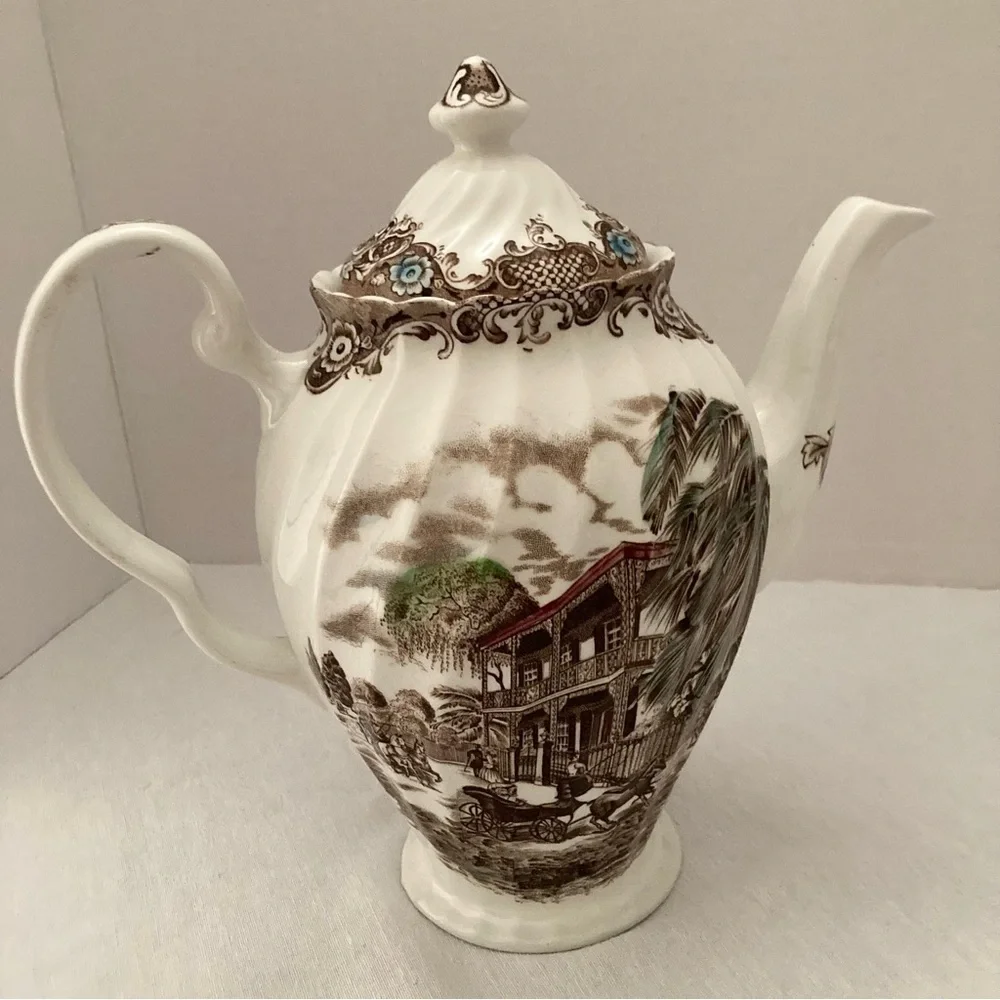 Vintage Heritage Hall 4411 Coffee Pot Staffordshire England French Provincial